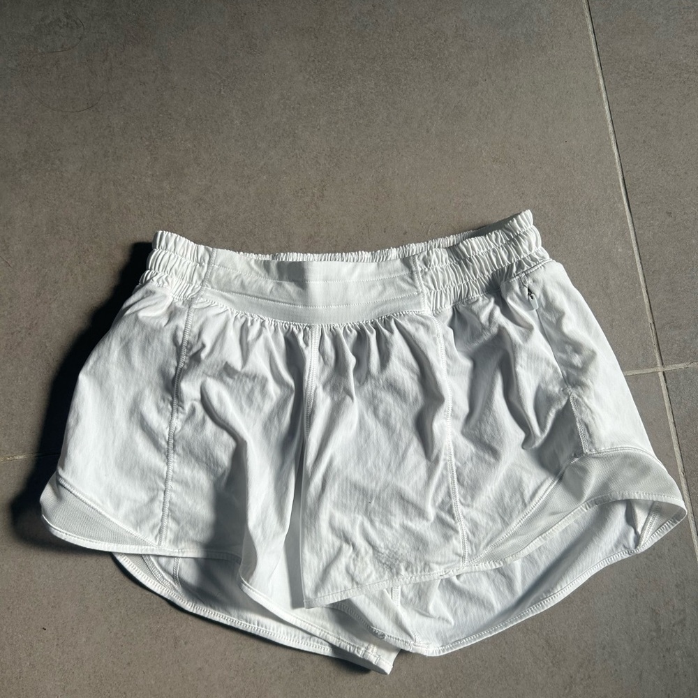 Lululemon Athletica White Athletic Shorts